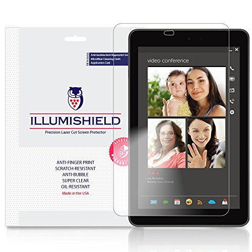 iLLumiShield - Dell Venue 7 Screen Protector Japanese Ultra Clear HD Film with Anti-Bubble and Anti-Fingerprint - High Quality (Invisible) LCD Shield - Lifetime Replacement Warranty - [3-Pack] OEM / Retail Packaging