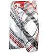 No Fear Men's HORIZON BOARDSHORT- White/Black/Red