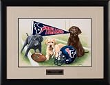 NFL Houston Texans Jim Killen Signature Black Framed Print