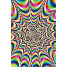 Classic Fractals (Trippy) Art Poster Print - 24" X 36"