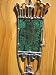 Alden Crane Cyberhead Stained Glass and Microchip motherboard fine art for your office window from Hornby Island B.C.