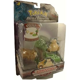 Pokemon Diamond & Pearl Battle Links BIDOOF & SNORLAX w/ NORMAL TYPE BATTLE LINK