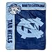 North Carolina Tar Heels NCAA Royal Plush Raschel Blanket (School Spirit Series) (50x60 )