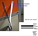 ZATOOTO Red Pinstripe Tape for Cars - DIY Vinyl Pin Striping Decals , 385×0.47 inches Auto Waterproof Pin Stripe Tape Emblems Trim , Universal for Automotive Musical Instrument Home Door etc