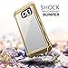 Galaxy S6 Case - Poetic [Affinity Series] - [TPU Grip Bumper] [Corner Protection] Protective Case for Samsung Galaxy S6 (2015) Frost Clear/Gold (3-Year Manufacturer Warranty From Poetic)