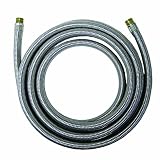 Watts WTS-SPCC120-44PB Stainless Steel Icemaker Supply Line, 10-Foot