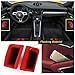 Xotic Tech 2pcs Red Door Armrest Organizer Storage Box for Porsche 911 Boxster Cayman 2013-2019