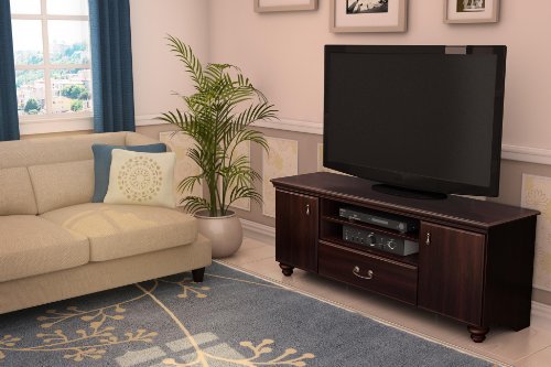 South Shore Noble Collection 60-Inch Television Stand, Dark Mahogany