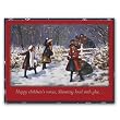 Joys of Winter - Box Set of 12 Christmas Greeting Cards and matching patterned envelopes