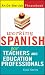 Book Working Spanish for Teachers and Education Professionals