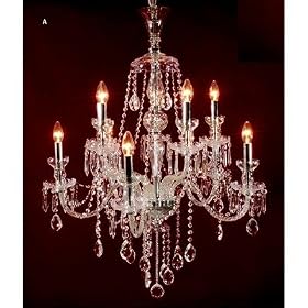 Varna Ten Light Chandelier in Barley Twist