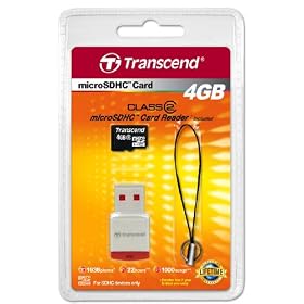 Transcend 4 GB microSDHC Class 2 Flash Memory Card with USB Card Reader TS4GUSDHC2 P3 51nhiqHbGHL. SL500 AA280 Transcend 4 GB microSDHC Class 2 Flash Memory Card with USB Card Reader TS4GUSDHC2 P3