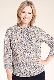 Classic Collection Pure Cotton Ditsy Floral Print Blouse