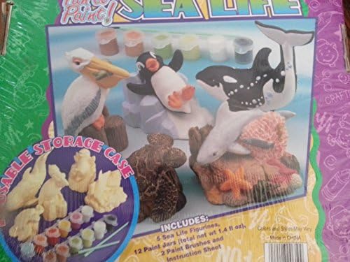 Fun to Paint Sea Life Penguin Whale Dolphin Reef Pelican Craft Mold Pain Set