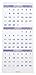 AT-A-GLANCE PM1128 Vertical-Format Three-Month Reference Wall Calendar, 12 1/4 x 27, 2015-2017
