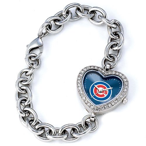 Chicago Cubs Heart Watch Bracelet