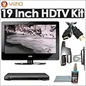 Vizio VA19L 19 Inch 720P 1080I HD LCD TV Accessory Bundle