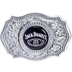 JACK DANIELS Western SCROLL Belt Buckle by Western Earrings