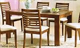 Dining Table Contemporary Style in Light Brown Finish