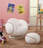 IMAGE OF Baseball Small Chair and Ottoman Set