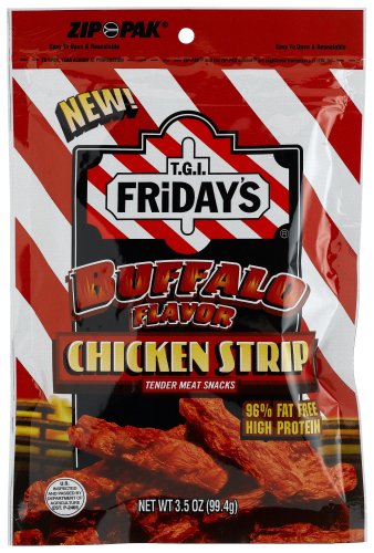TGI Friday Buffalo Chicken Meat Snacks, 3.5-Ounce Units (Pack of 8) by Chicken Meat