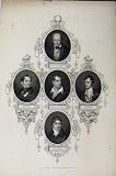 PORTRAIT SCOTT BURNS BYRON MOORE CAMPBELL c1850 PRINT