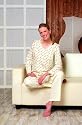 Damen Schlafanzug , Pyjama "Rosella" von Moonline in 100 % Baumwollqualit&auml;t in den Gr&ouml;&szlig;en S bis XL. 3 Farbvarianten