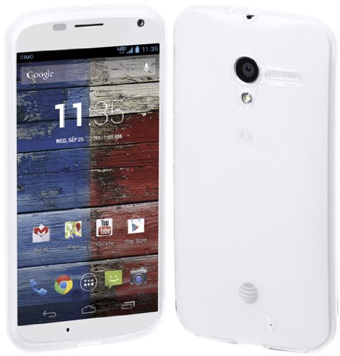 Motorola Moto X (1st Generation) Case, Cimo [Grip] Premium Slim TPU Flexible Soft Case For Motorola Moto X (1st Generation, 2013) - Frosted Clear