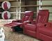2 Seat Red Leather Match Home Theater set - Coaster 600132-2