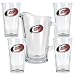 Carolina Hurricanes NHL 4pc Pint Ale Glass & 60oz Pitcher Set - Primary Logo