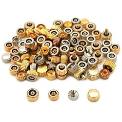 100 Quartz Watch Crown Buttons Assortment Repair Parts