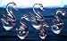 Crystal Glass Art Set Of 5 Swans Figurines In Gift Box