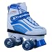 Pacer Lite Rockers White Boots with Light Up Wheels Roller Derby Girls Womens Ladies Mens Boys Kids Childrens Youth Beginner Quad Roller Skates