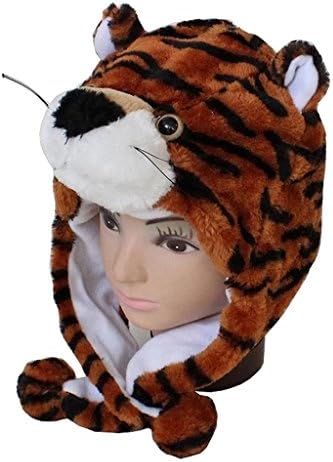 LightYear Cool Plush Furry Animal Tiger Children Kids Adult Winter Hat Beanie