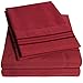 Supreme Collection Twin Sheet Sets - 3 Piece Bed Sheets and Pillowcase Set for Twin Mattress - Burgundy, Extra Soft, Elastic Corner Straps, Deep Pocket