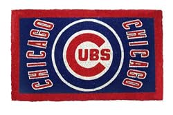 Chicago Cubs Bleached Welcome Mat (Doormat) 18"x30"Welcome Mat Bleached-Chicago Cubs - MLB Baseball
