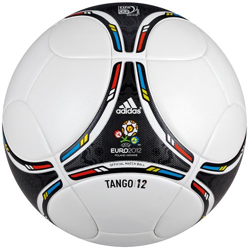 Produkt-Bild: Adidas Fu&szlig;ball EURO Top, white/black, 5, X16857