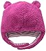 Magnificent Baby Baby Girls' Magnetic Smart Little Bear Fleece HAT, Raspberry, 0-6 Months