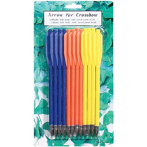 Miniature Crossbow Bolts Plastic 12 Pack