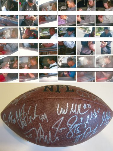 2011 SEATTLE SEAHAWKS TEAM SIGNED NFL FOOTBALL WITH PROOF + COA