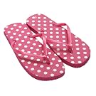 Ladies/Womens Polka Dot Design Summer/Beach Wear Flip Flops