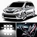 21pcs LED Premium Xenon White Light Interior Package Deal for Toyota Sienna 2011-2016