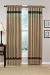 Jacaranda Collection Moss, Camel & Chocolate Micro Suede Curtains Set of 2 Striped Window Panel Treatments