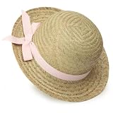 Strohhut mit rosa Band