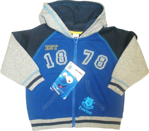 Everton Football Club Fleece Hoody With Pockets (Blue,3-6 months)