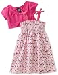So La Vita Girls 4-6x Butterfly Print Dress