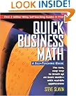 Quick Business Math: A Self-Teaching Guide (Wiley Self-Teaching Guides)