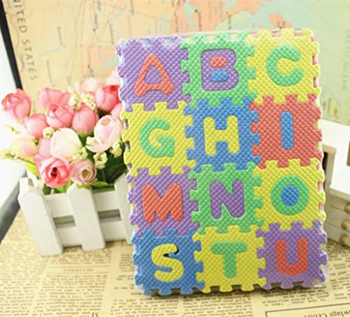 MaYao Alphanumeric Small Jigsaw Puzzle Game Foam Pad, Children Crawling Cognitive Cushions, Baby Crawling Pad Creative Gift,Baby Care Play Mat