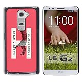 Slim Design Hard PC/Aluminum Shell Case Cover for LG G2 D800 D802 D802TA D803 VS980 LS980 Hemlock Monster Book Horror Pink / JUSTGO PHONE PROTECTOR