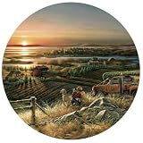 Best Friends Coasters ~ Terry Redlin Stone Coasters ~ Canoe, Birds, Cabin, Lake, River by Terry Redlin